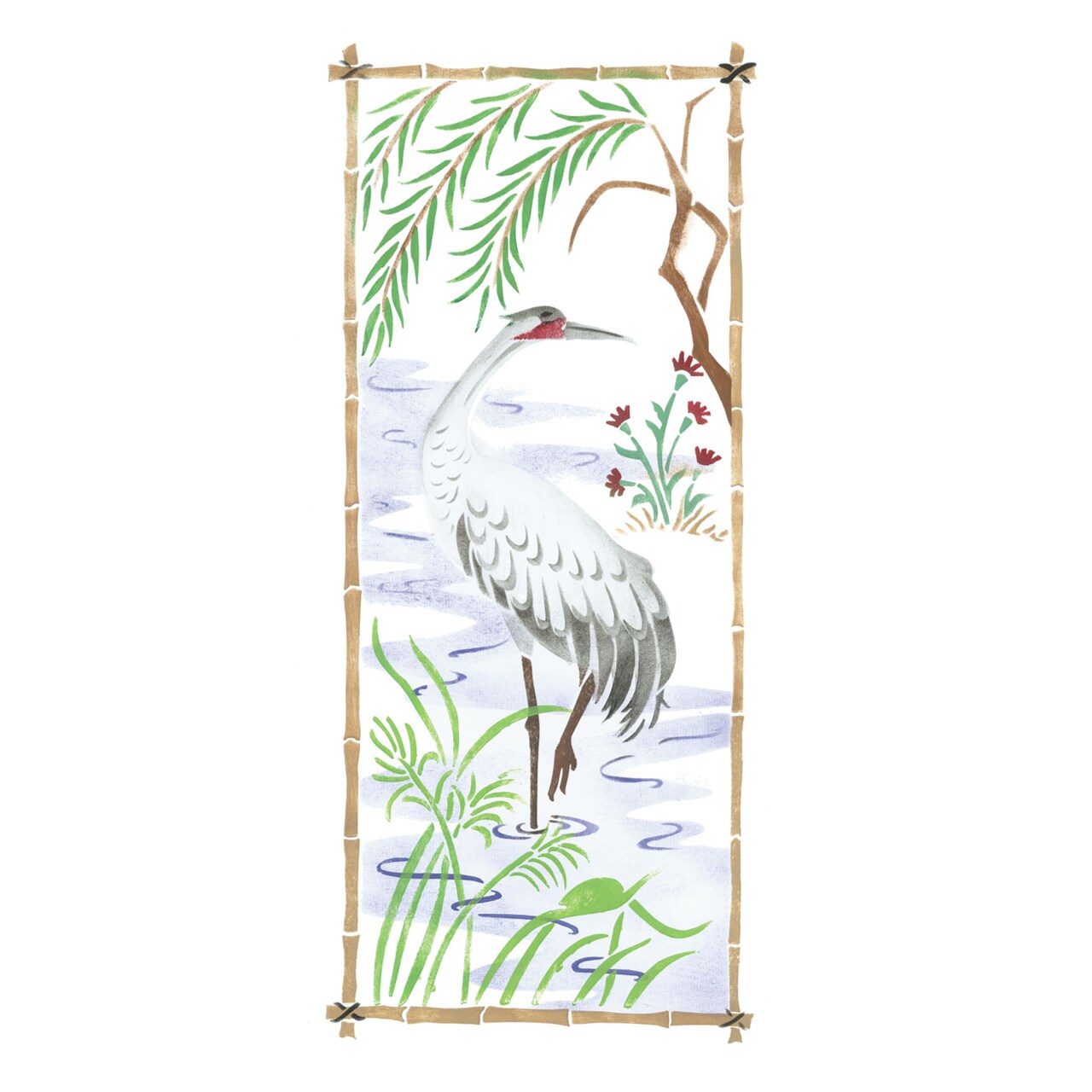 Small Bird Screen Wall Stencil | 2934A by Designer Stencils | Animal & Nature Stencils | Reusable Art Craft Stencils for Painting on Walls, Canvas, Wood | Reusable Plastic Paint Stencil for Home Makeover | Easy to Use & Clean
